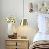 Pagazzi Lustre Antique Brass Rechargeable Table Lamp