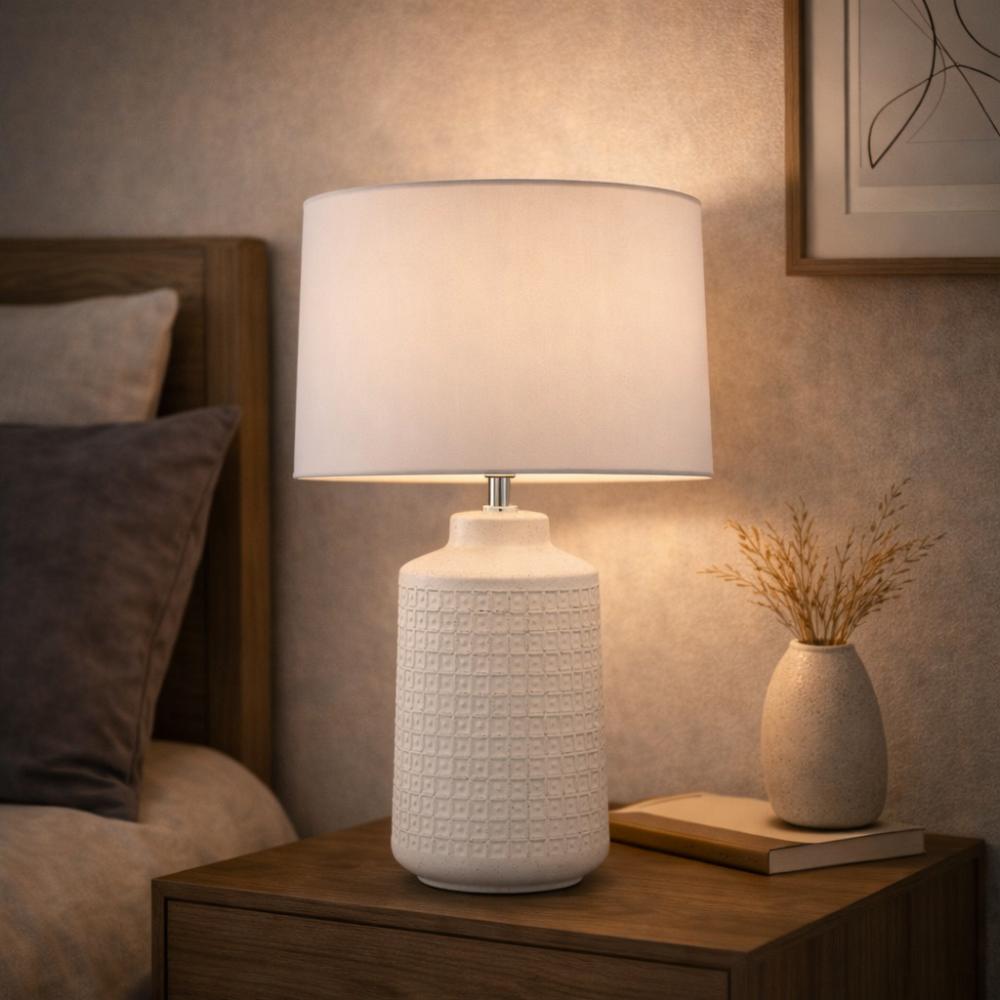 Pagazzi Ebbie White Ceramic Table Lamp