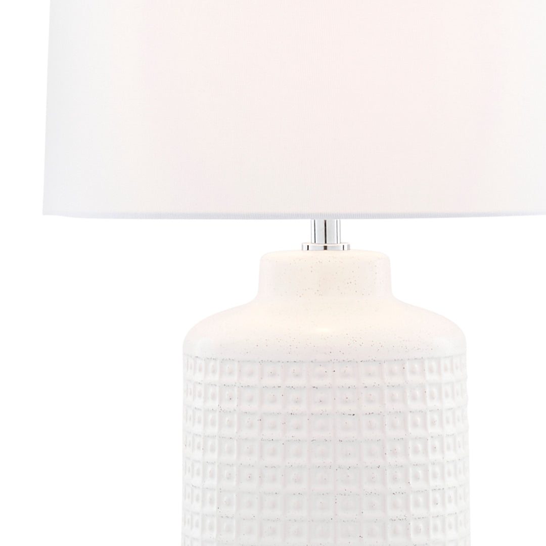 Pagazzi Ebbie White Ceramic Table Lamp