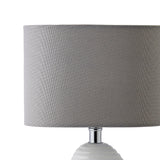 Pagazzi Willow Ceramic Table Lamp with Grey Shade