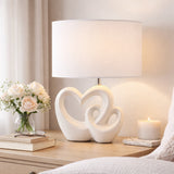 Pagazzi Link White Ceramic Table Lamp