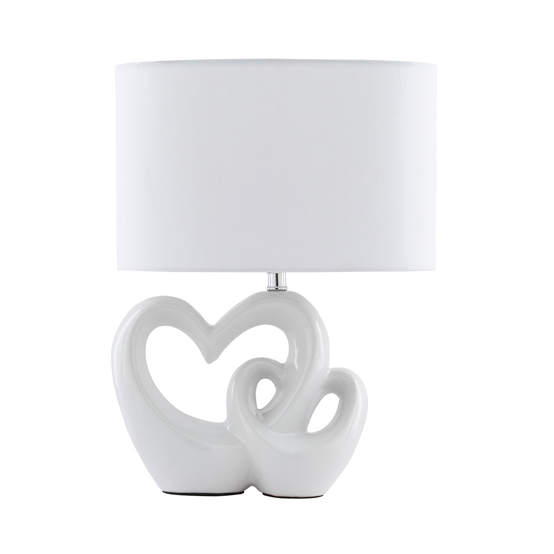 Pagazzi Link White Ceramic Table Lamp