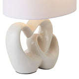 Pagazzi Link White Ceramic Table Lamp