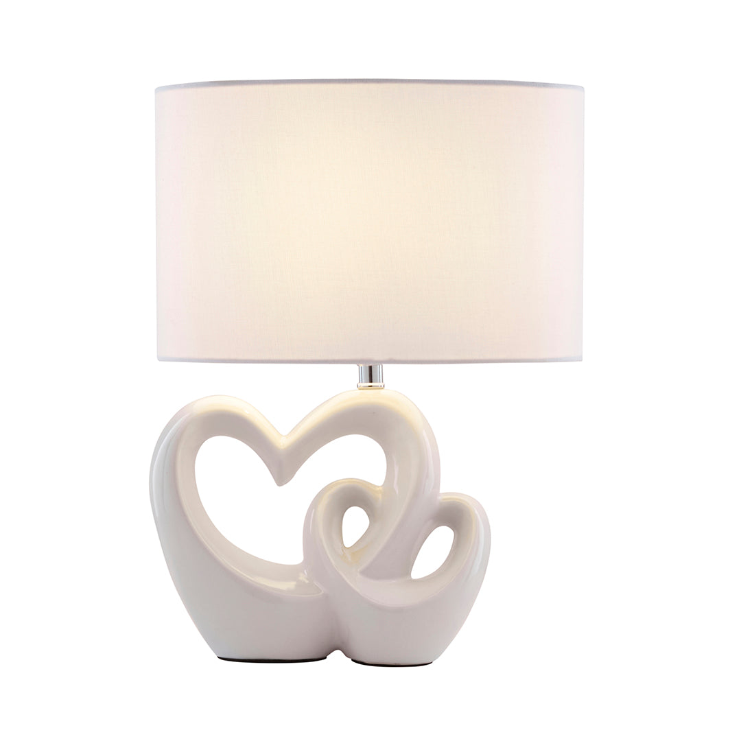 Pagazzi Link White Ceramic Table Lamp