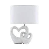 Pagazzi Link White Ceramic Table Lamp