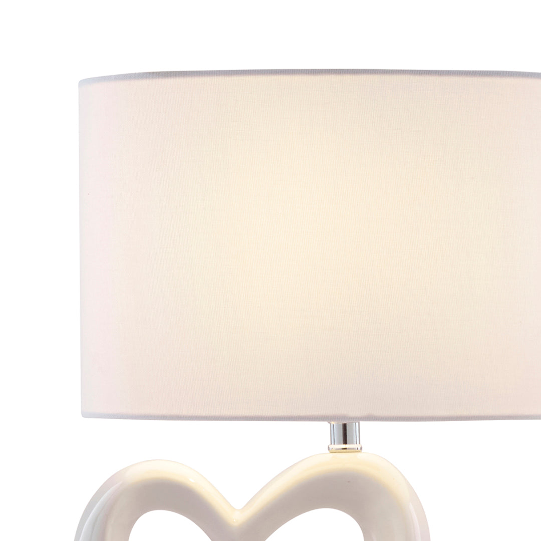 Pagazzi Link White Ceramic Table Lamp