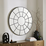 Pagazzi Pama Large Round Black Mirror