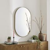 Pagazzi Stoob Champagne Oval Mirror