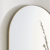 Pagazzi Stoob Champagne Oval Mirror