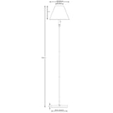 Pagazzi Lustre Black LED Rechargeable Floor Lamp