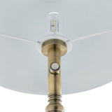 Pagazzi Lustre Antique Brass LED Rechargeable Floor Lamp
