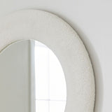 Pagazzi Boucle Cream Round Mirror