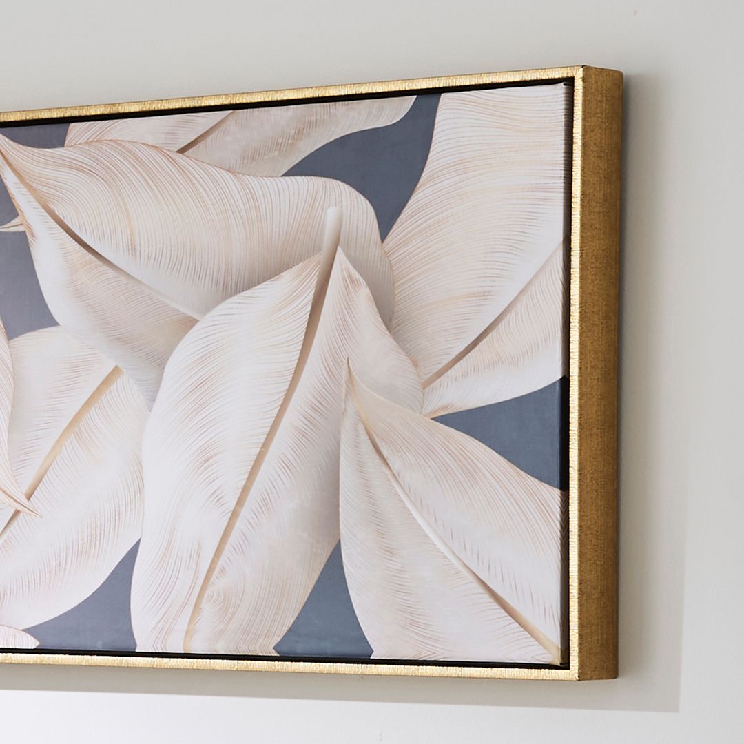 Pagazzi Leaf Gold Canvas Wall Art