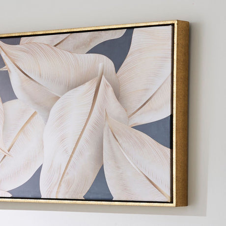 Pagazzi Leaf Gold Canvas Wall Art