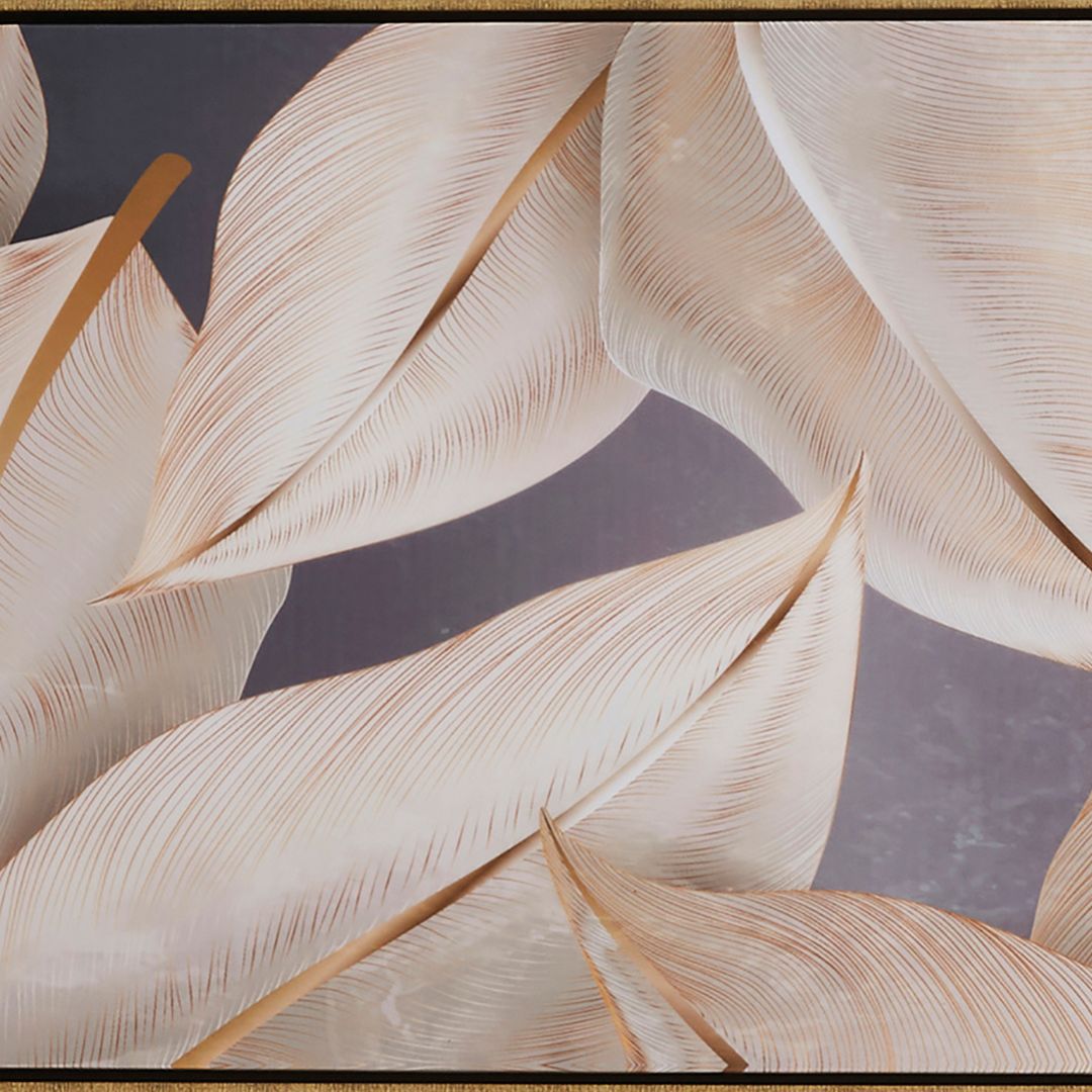 Pagazzi Leaf Gold Canvas Wall Art