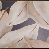 Pagazzi Leaf Gold Canvas Wall Art