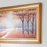Pagazzi Wooded Trail Gold Framed Canvas Wall Art