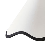 Pagazzi Ripple Off White & Black Lampshade - 32cm