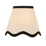 Pagazzi Ripple Candle Shade Off White & Black - 15cm