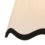 Pagazzi Ripple Candle Shade Off White & Black - 15cm