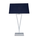 Pagazzi Lizzie Chrome Navy Touch Table Lamp