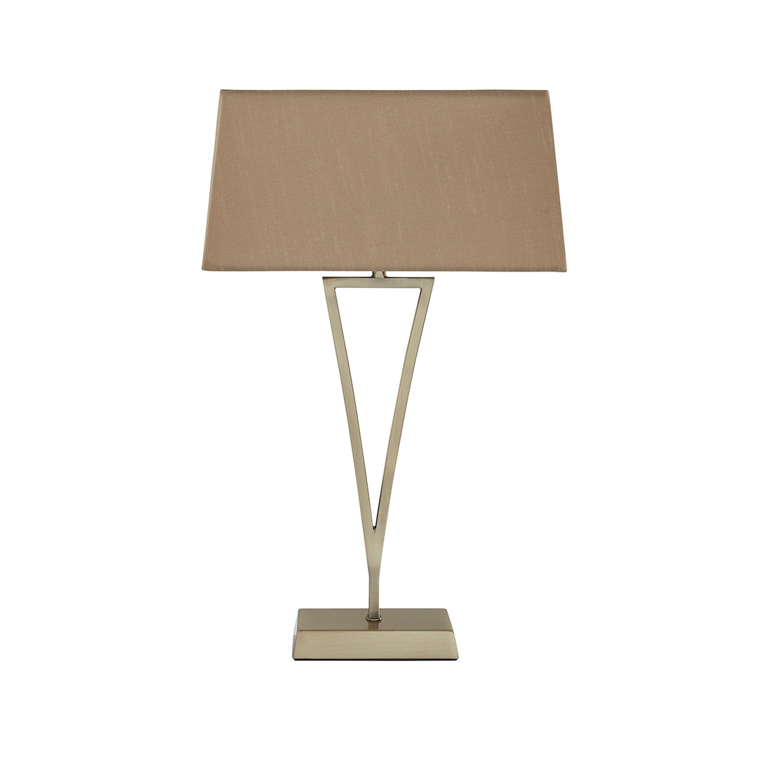 Pagazzi Lizzie Antique Brass & Champagne Touch Table Lamp