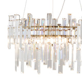 Pagazzi Onega 3 Light Antique Brass & Glass Pendant Ceiling Light