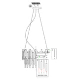 Pagazzi Onega 3 Light Antique Brass & Glass Pendant Ceiling Light