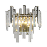 Pagazzi Onega Antique Brass Glass Crystal Wall Light