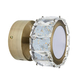 Pagazzi Dilan Antique Brass Crystal LED Wall Light