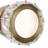 Pagazzi Dilan Antique Brass Crystal LED Wall Light