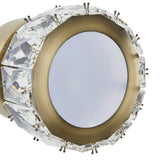 Pagazzi Dilan Antique Brass Crystal LED Wall Light