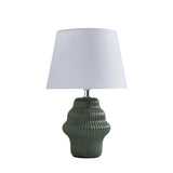 Pagazzi Alanna Green Ribbed Ceramic Table Lamp