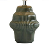 Pagazzi Alanna Green Ribbed Ceramic Table Lamp