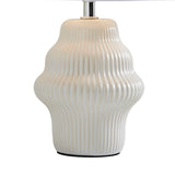 Pagazzi Alanna Ivory Ribbed Ceramic Table Lamp