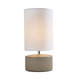 Pagazzi Linden Taupe Ribbed Ceramic Table Lamp