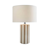 Pagazzi Lewis Taupe Off-White Ceramic Table Lamp