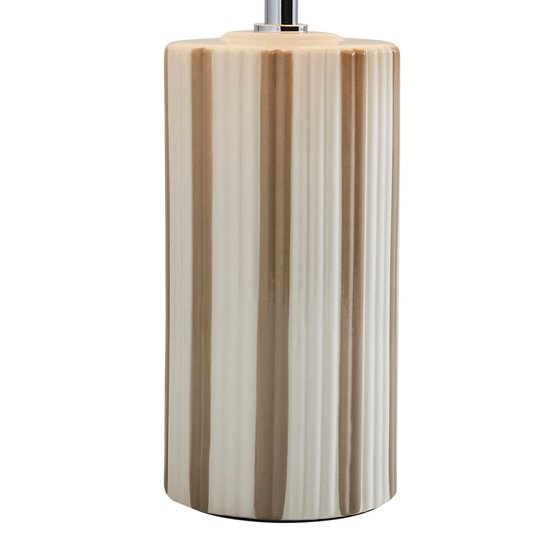 Pagazzi Lewis Taupe Off-White Ceramic Table Lamp