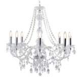 Pagazzi Vivienne 8 Light Chrome Clear Chandelier Pendant