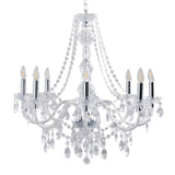 Pagazzi Vivienne 8 Light Chrome Clear Chandelier Pendant