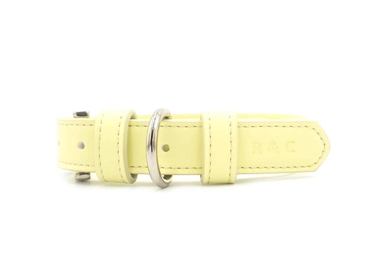 Ralph & Co Yellow Leather Dog Collar