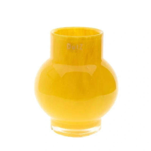 Lowlands Design RONDO S Corn Yellow Glass Vase