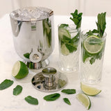 Nick Munro Trombone Ice Bucket & Tongs - 18/10 Stainless steel