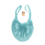 Wild & Stone Organic Cotton Blue Crochet Tote Bag