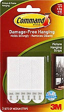 3M Command Picture Hanging Strips Medium Set 3pcs