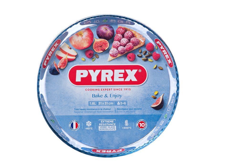 Image - Pyrex Bake & Enjoy Glass Quiche Flan dish High Resistance, 31cm