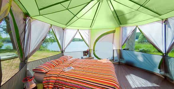 Image - Coleman Cortes Octagon 8 Green Tent
