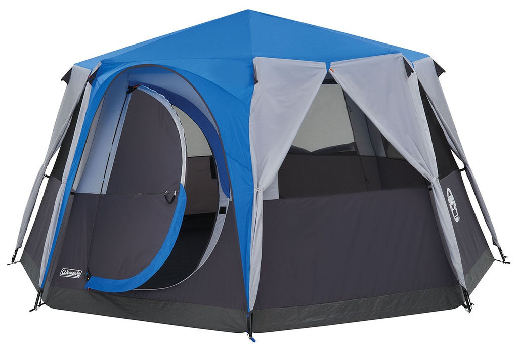 Image - Coleman Cortes Octagon 8 Blue Tent