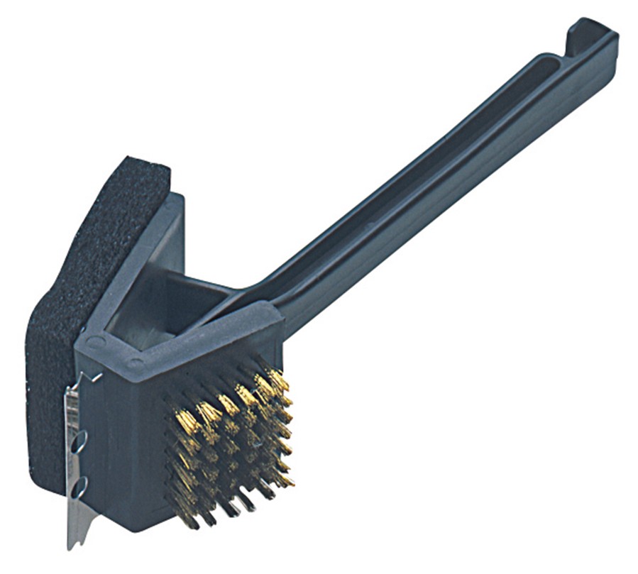 Image - Coleman BBQ Cleaning 3-in-1 Brush, Black