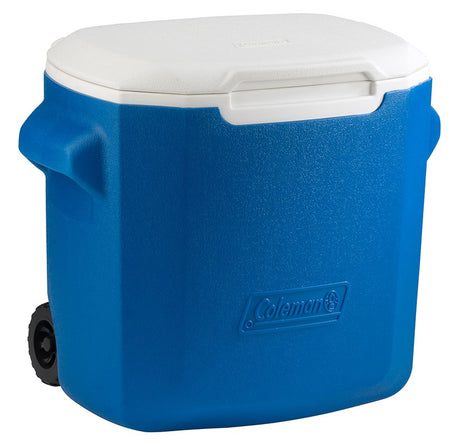 Image - Coleman Performance Wheeled Cooler, 26L, Blue